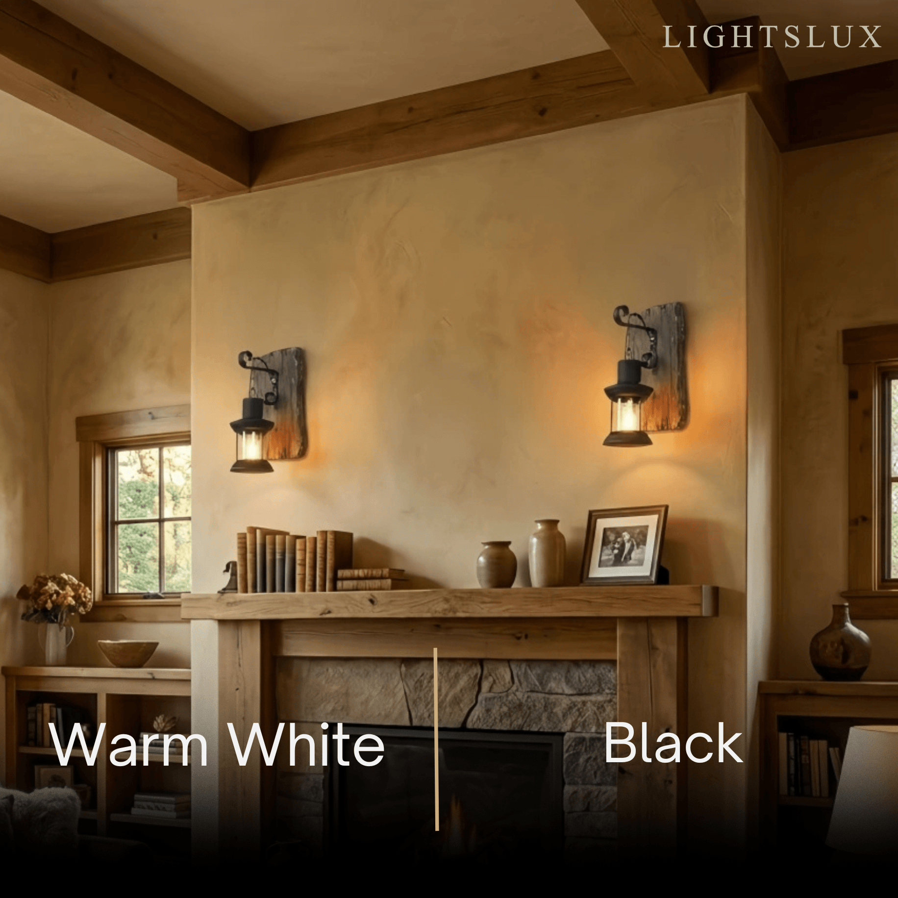Vintage Indoor Wall Lamp - Lantern Style in Bronze/Black for Bedroom/Living Room - Flindria