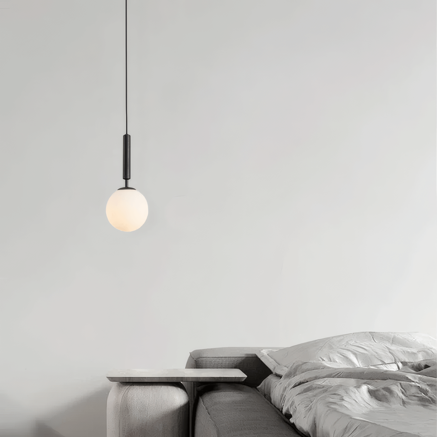 Modern Gold Pendant Light – Globular Glass/Metal Fixture for Dining Room - Flindria