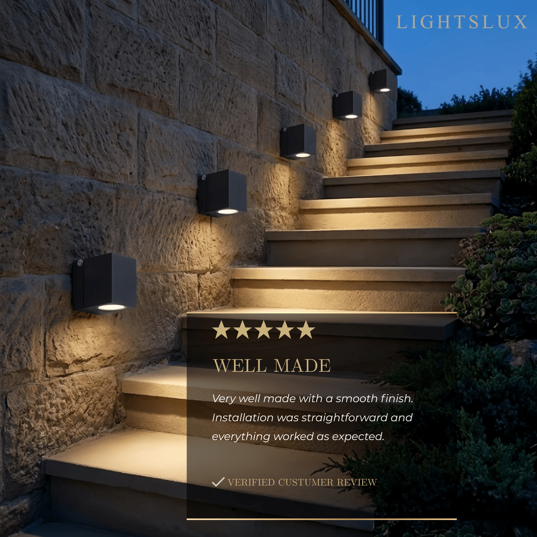 Modern Rotatable Square Wall Lamp - Black Metal for Outdoor Garden - Flindria