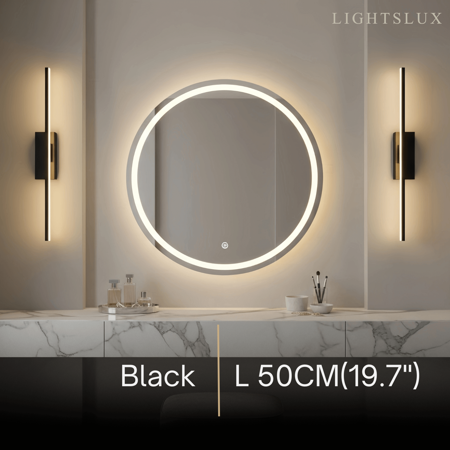 Modern Linear Wall Lamp – Black/White Metal Fixture for Bedroom - Flindria