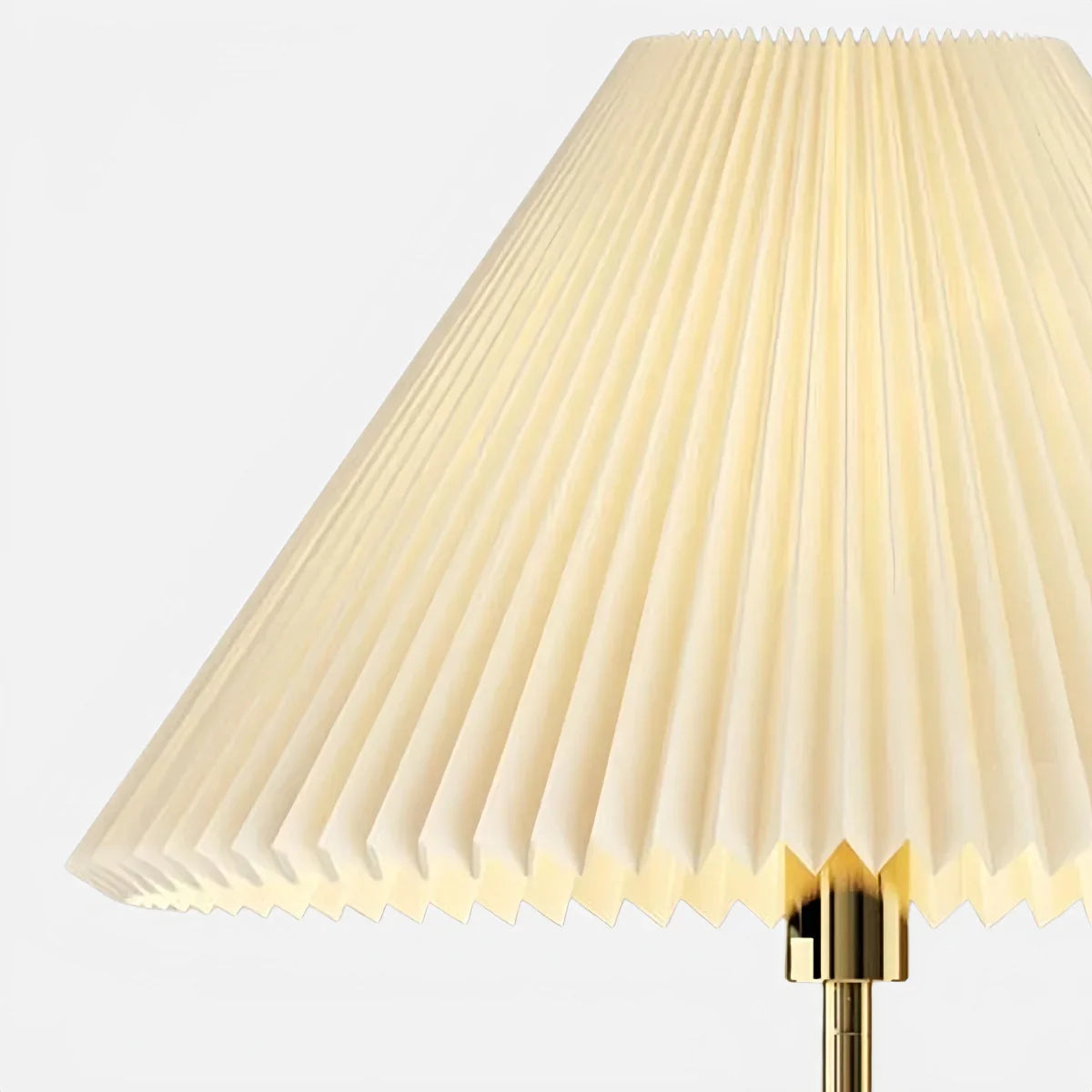 Classical Walnut Floor/Table Lamp — Metal & Fabric Linear Design for Bedroom - Flindria