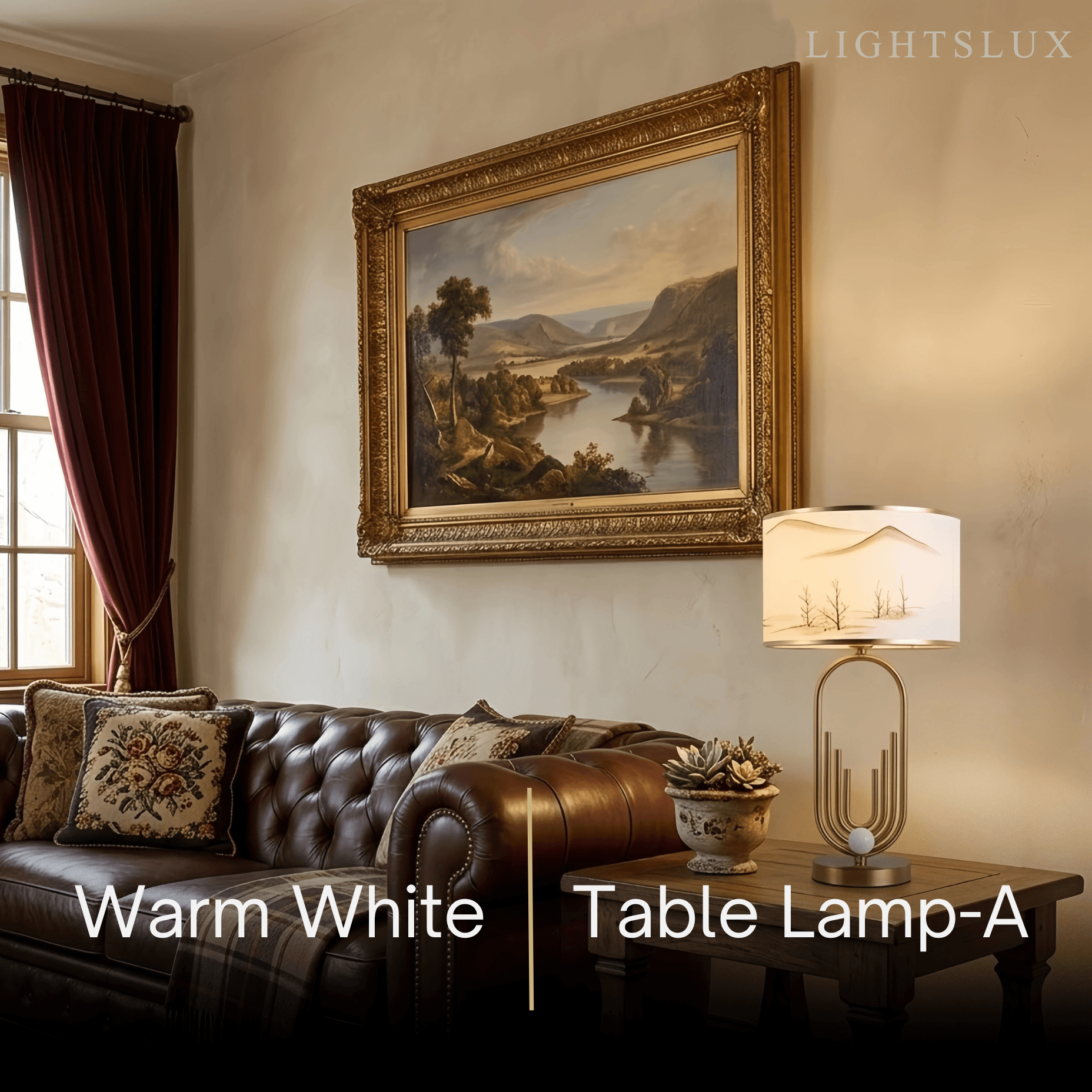 Modern Gold Floor/Table Lamp - Metal Frame with Fabric Living Room/Bedroom - Flindria