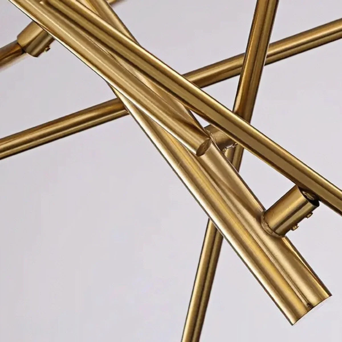Lámpara de araña de burbujas de diseño - Vidrio claro y rama metálica para comedor/cocina - Flindria