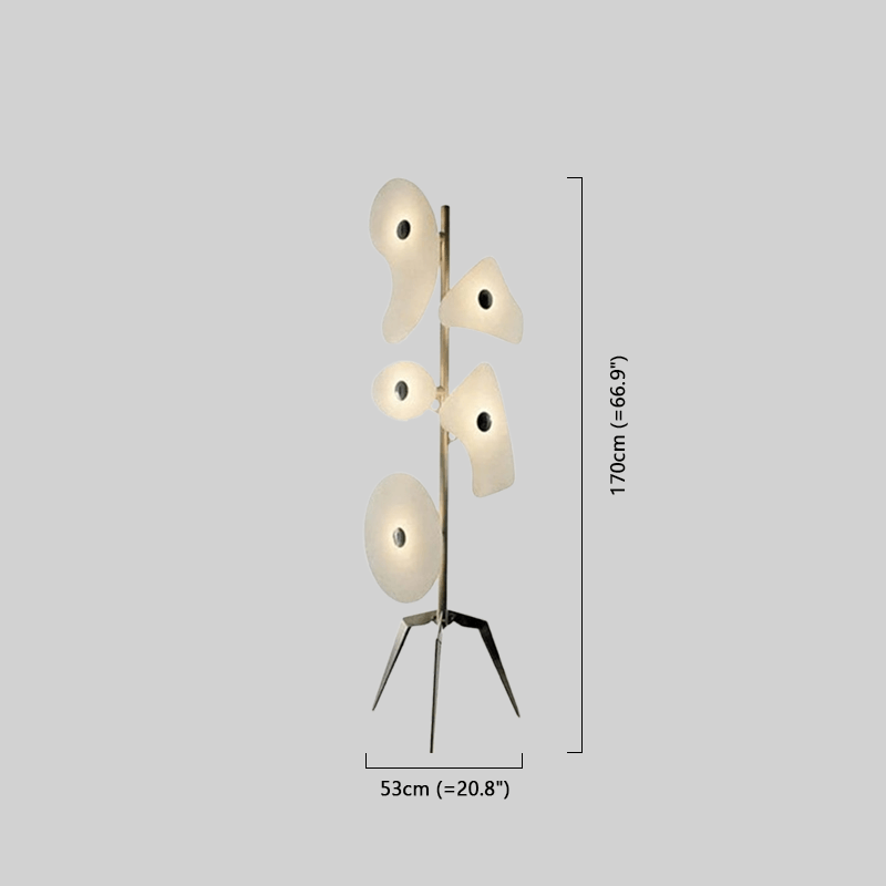 Modern Floor Lamp - Metal/ABS in White/Multicolor for Living Room - Flindria