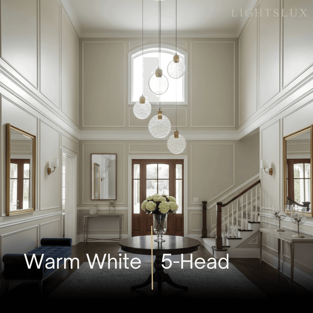 Art Deco Round – Pendant Light Gold Metal/Crystal for Dining Room - Flindria