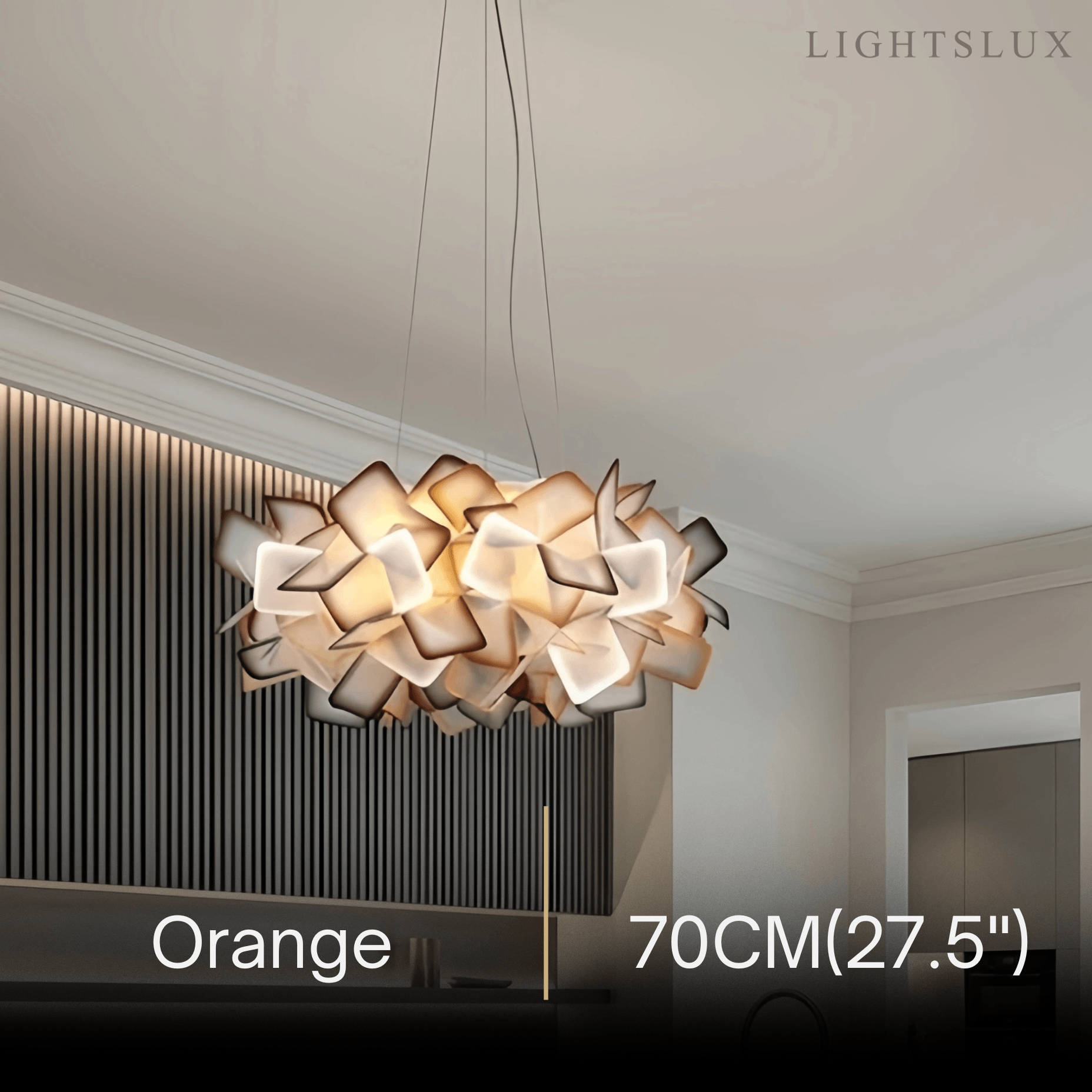 Art Deco Modern Multicolor Decorative Flower Acrylic Pendant Light - Flindria