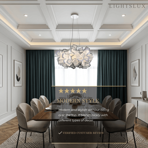 Art Deco modern többszínű dekoratív virág akril függeszték lámpa - Flindria