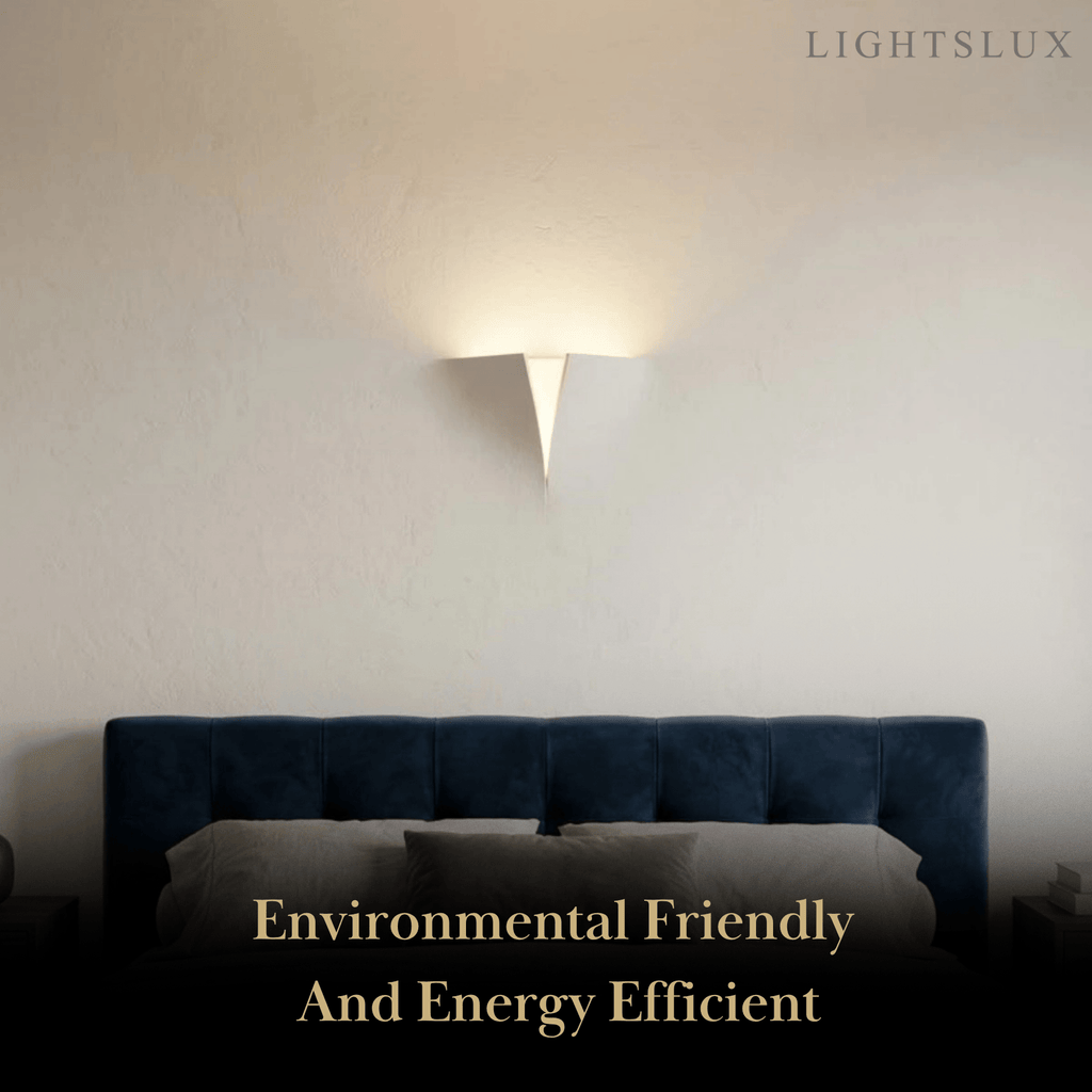 Art Deco Recessed Wall Lamp – White Metal Light for Living Room - Flindria