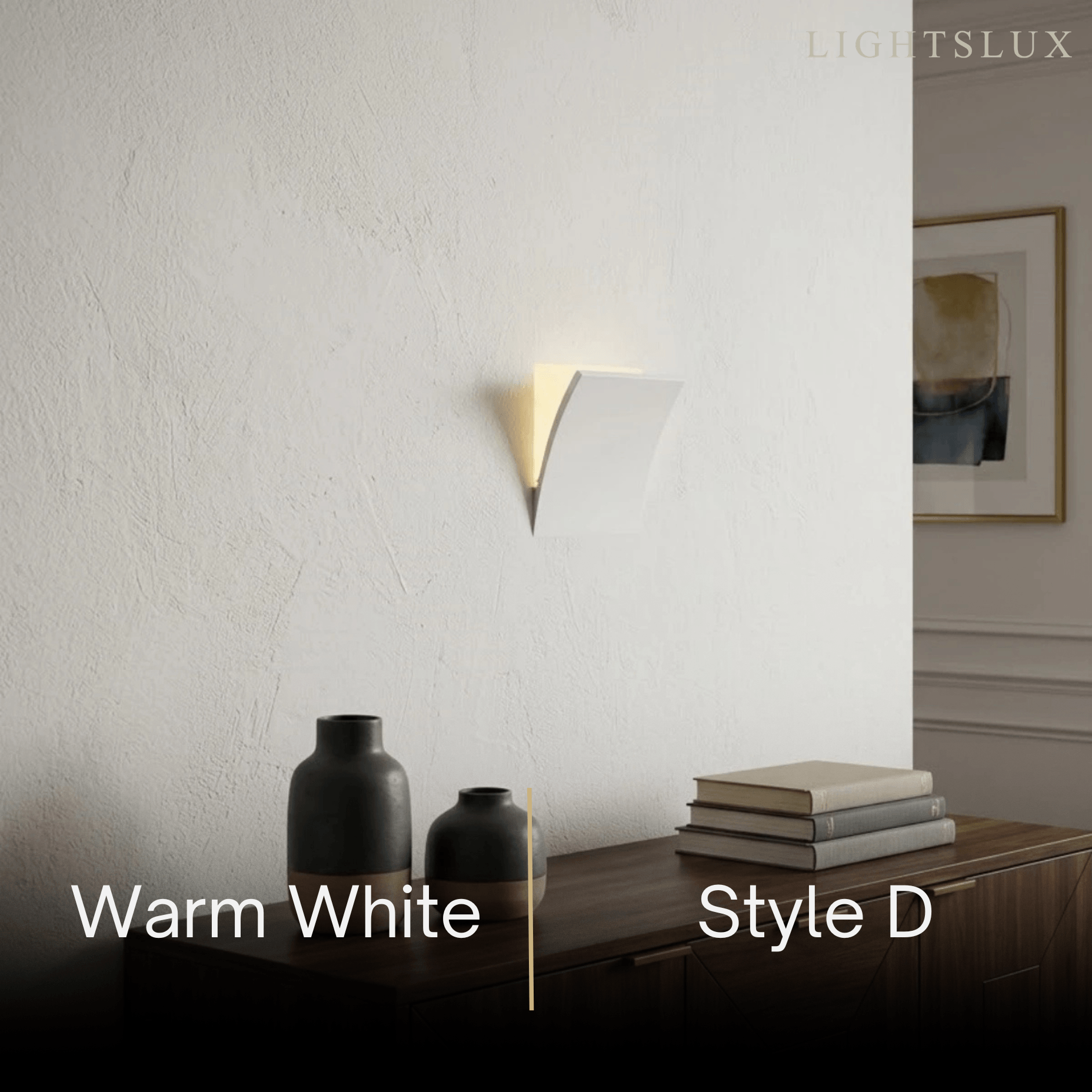 Art Deco Recessed Wall Lamp – White Metal Light for Living Room - Flindria