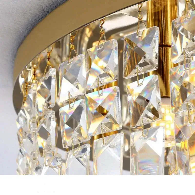 Royal Round LED -katto­valaisin – kromi/kulta viimeistely olohuoneeseen/makuuhuoneeseen - Flindria