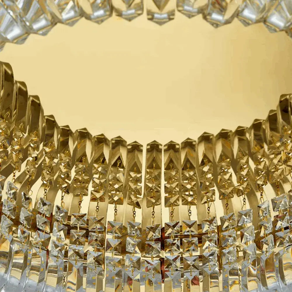 Royal Round LED -katto­valaisin – kromi/kulta viimeistely olohuoneeseen/makuuhuoneeseen - Flindria