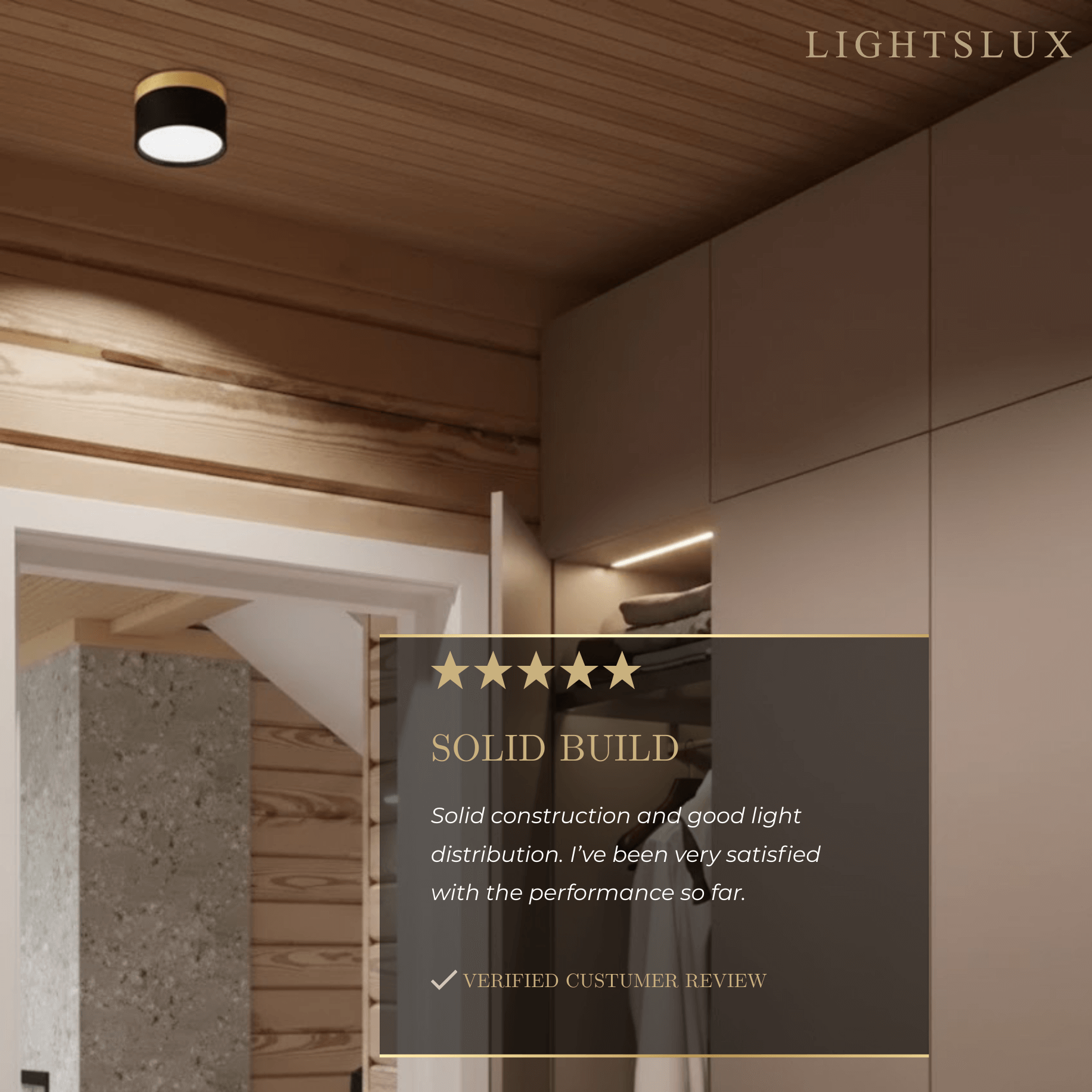 Severské LED stropní svítidlo válec – kov/dřevo do chodby - Flindria