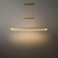 Luxe rechthoekige hanglamp — goud/koffie metaal dimbare LED voor eetkamer - Flindria