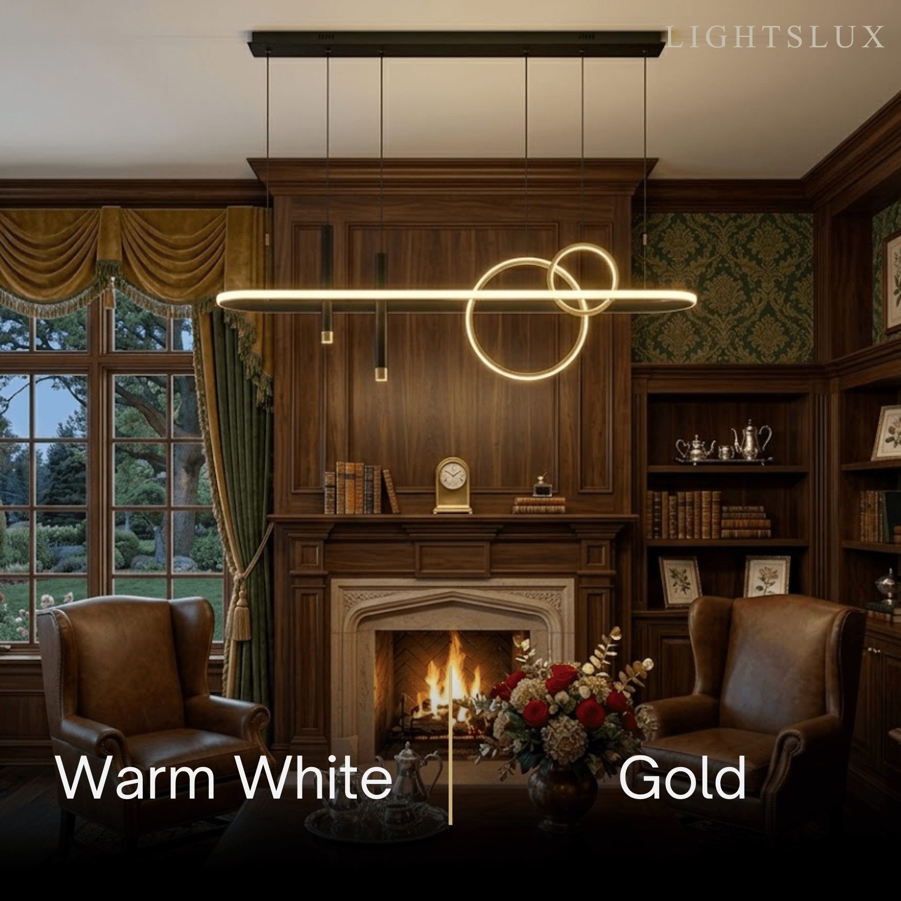 Modern Geometric Pendant Light — Black/Gold Metal & Acrylic Dining Room - Flindria