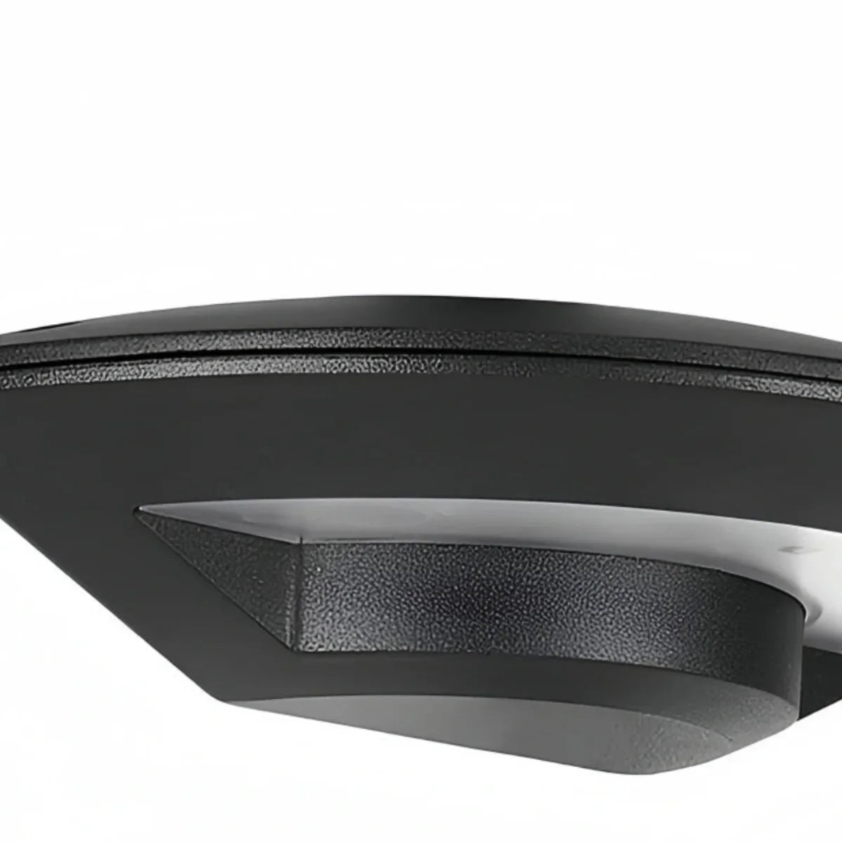 Minimalist Disc-Shaped Wall Lamp - Black Metal for Outdoor Corridor - Flindria