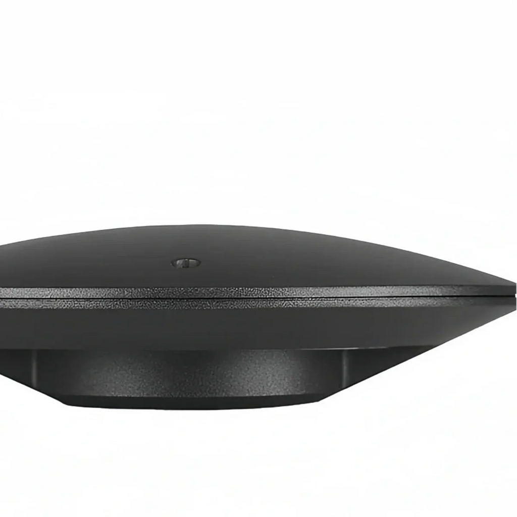 Minimalist Disc-Shaped Wall Lamp - Black Metal for Outdoor Corridor - Flindria