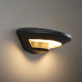 Minimalist Disc-Shaped Wall Lamp - Black Metal for Outdoor Corridor - Flindria