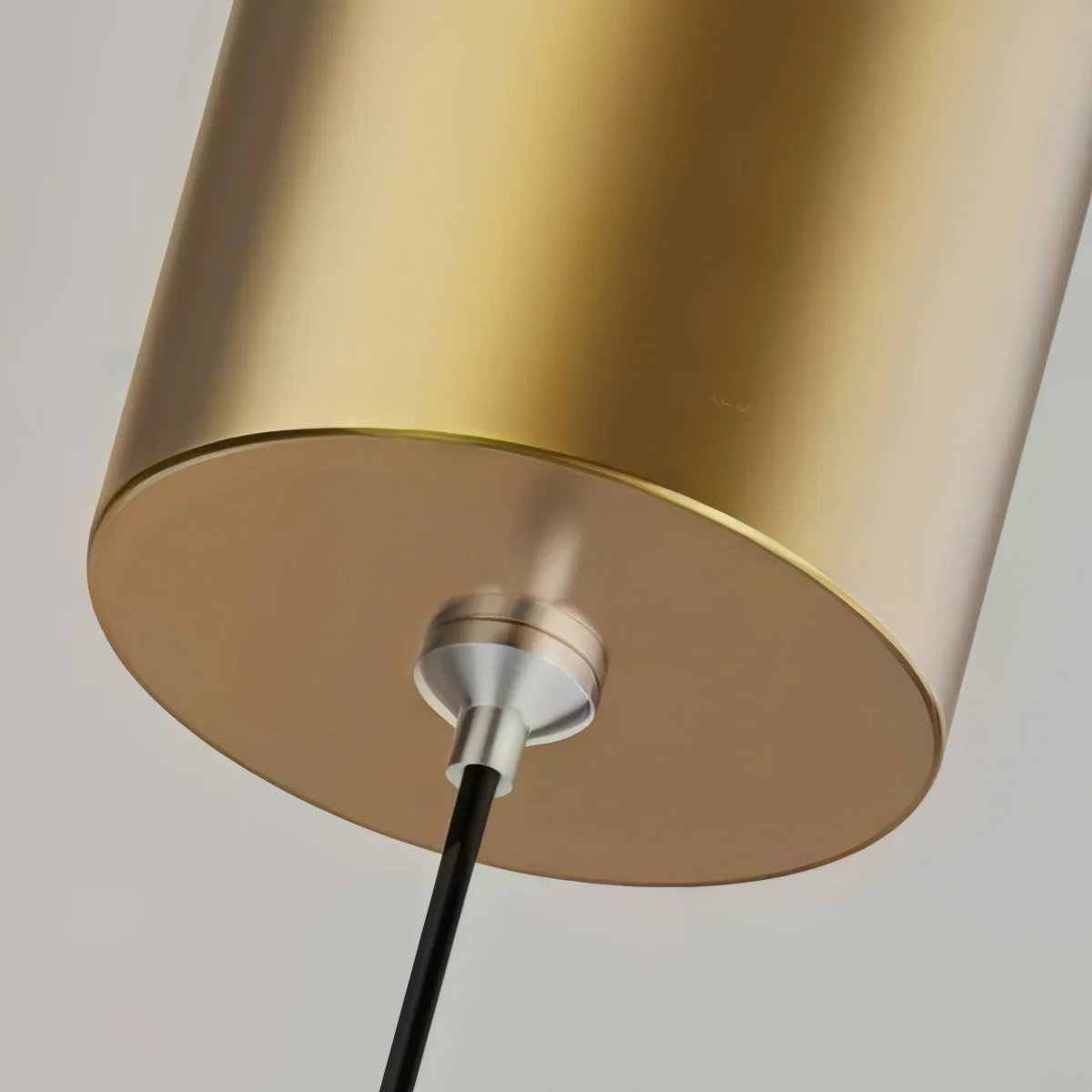 Modern Metal Pendant Light - Linear Black/Gold Bedroom - Flindria