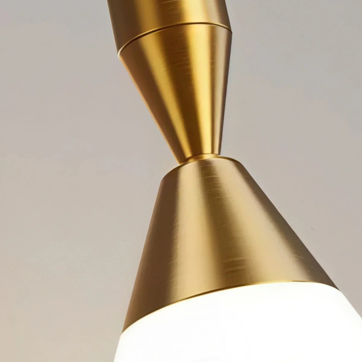 Modern Metal Pendant Light - Linear Black/Gold Bedroom - Flindria