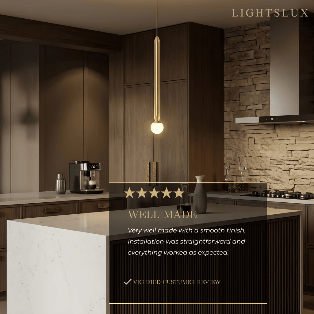 Modern Metal Pendant Light - Linear Black/Gold Bedroom - Flindria