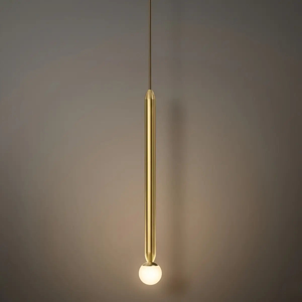 Modern Metal Pendant Light - Linear Black/Gold Bedroom - Flindria