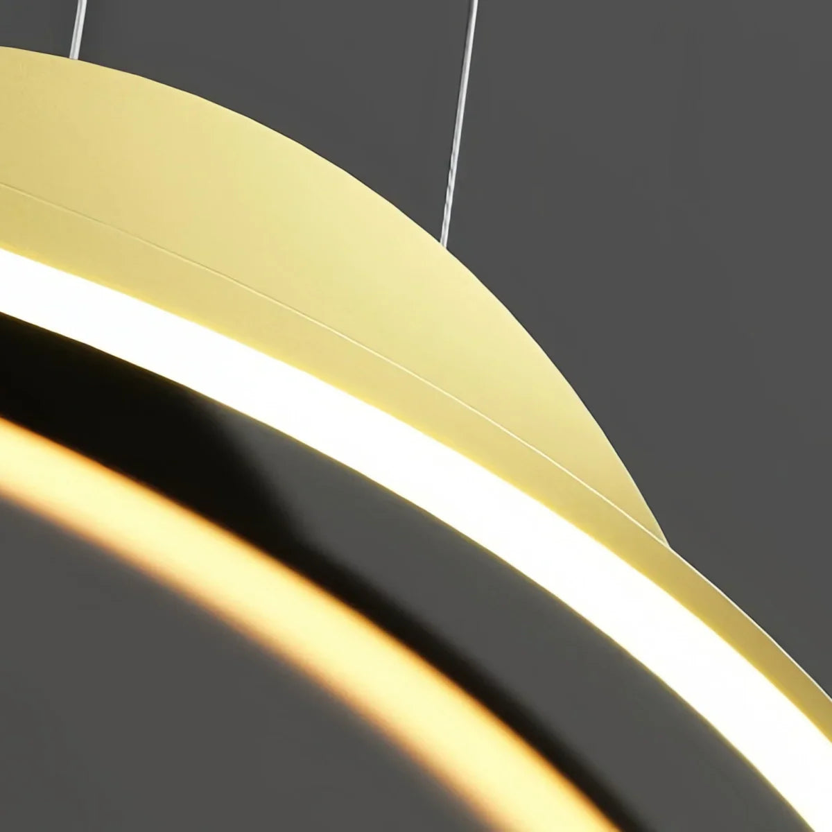 Modern Linear Pendant Light - Black/Gold Metal Remote Control Dining Room - Flindria