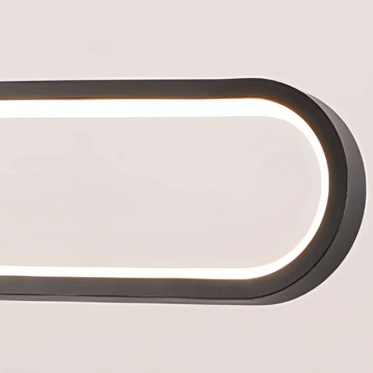 Minimalist Dimmable Pendant Light — Black Metal & Silica Gel Cross Linear Dining Room - Flindria