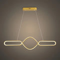 Minimalist Dimmable Pendant Light — Black Metal & Silica Gel Cross Linear Dining Room - Flindria
