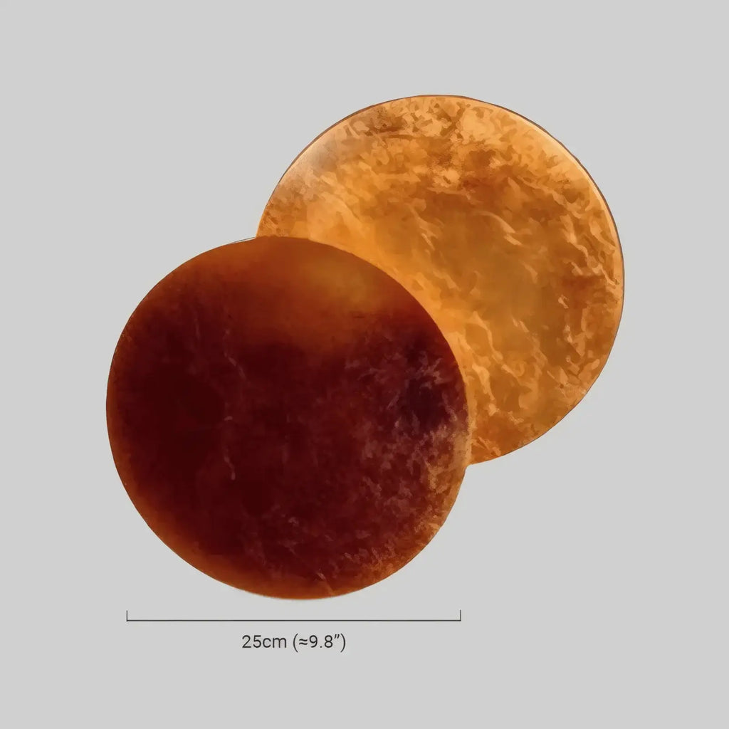 Nordic Moon LED Wall Lamp – Metal Gold/Red Copper for Bedroom - Flindria