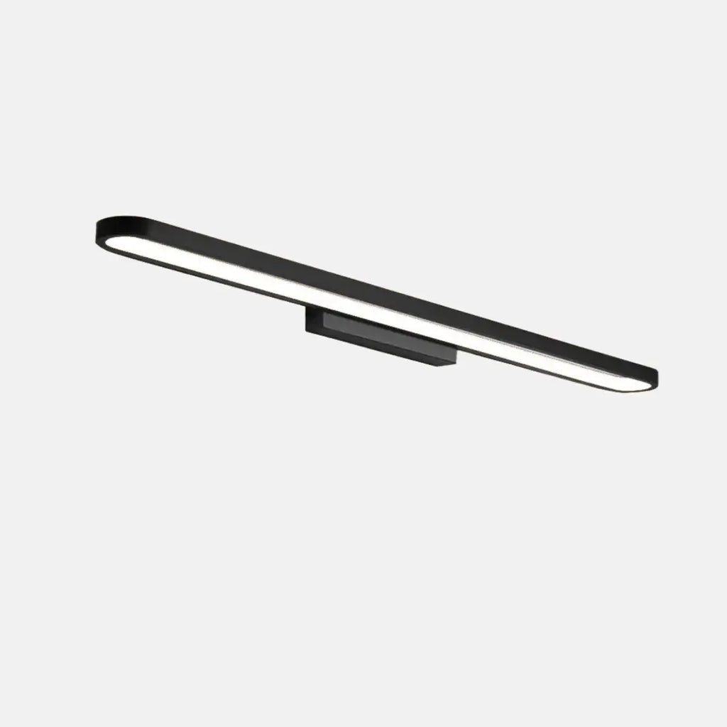 Modern Elliptical Wall Lamp – Black or Coffee Metal for Bathroom/Bedroom - Flindria