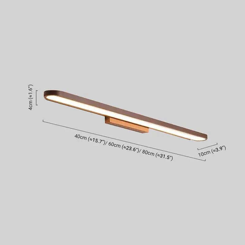 Modern Elliptical Wall Lamp – Black or Coffee Metal for Bathroom/Bedroom - Flindria