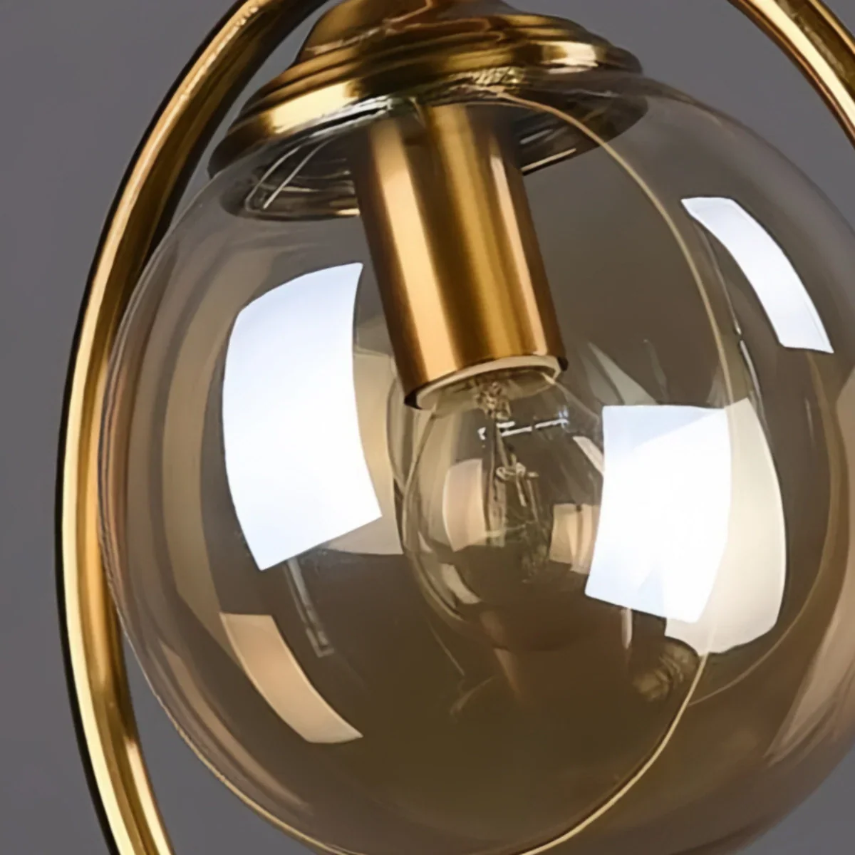 Lámpara colgante moderna de burbujas – Vidrio gris/transparente con metal para comedor - Flindria