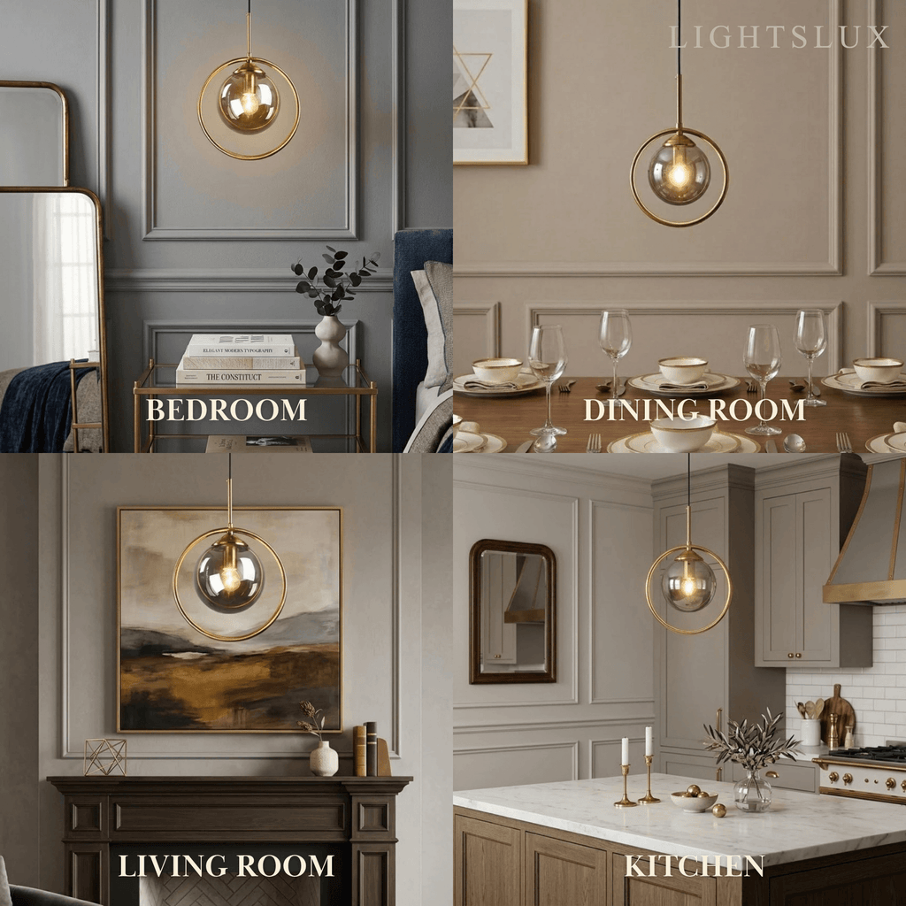 Lámpara colgante moderna de burbujas – Vidrio gris/transparente con metal para comedor - Flindria