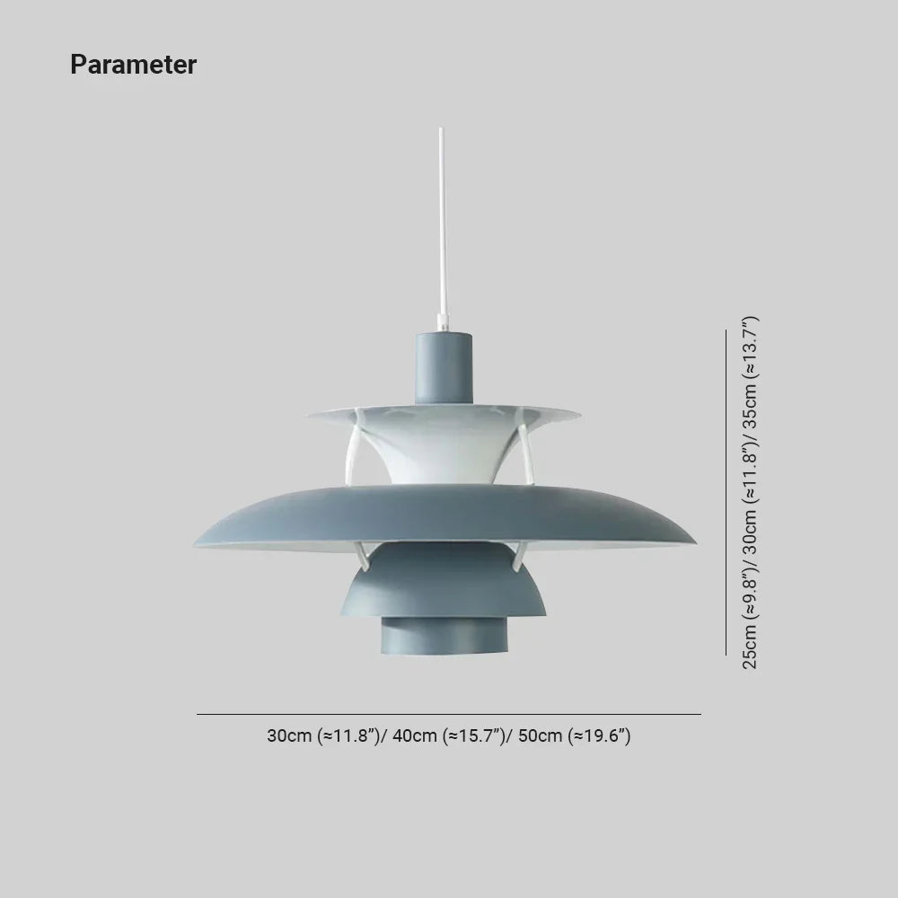 Morandi modern LED-hänglampa — färgglad skärm
