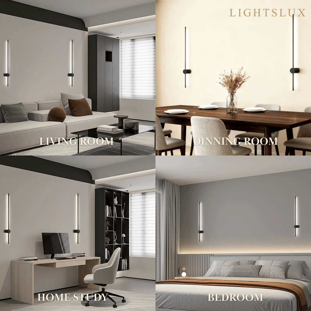 Minimalist LED Wall Lamp- Linear Light for Bedroom - Flindria
