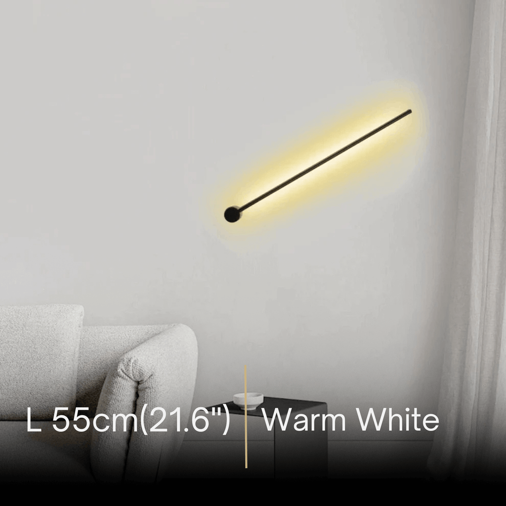 Minimalist LED Wall Lamp- Linear Light for Bedroom - Flindria