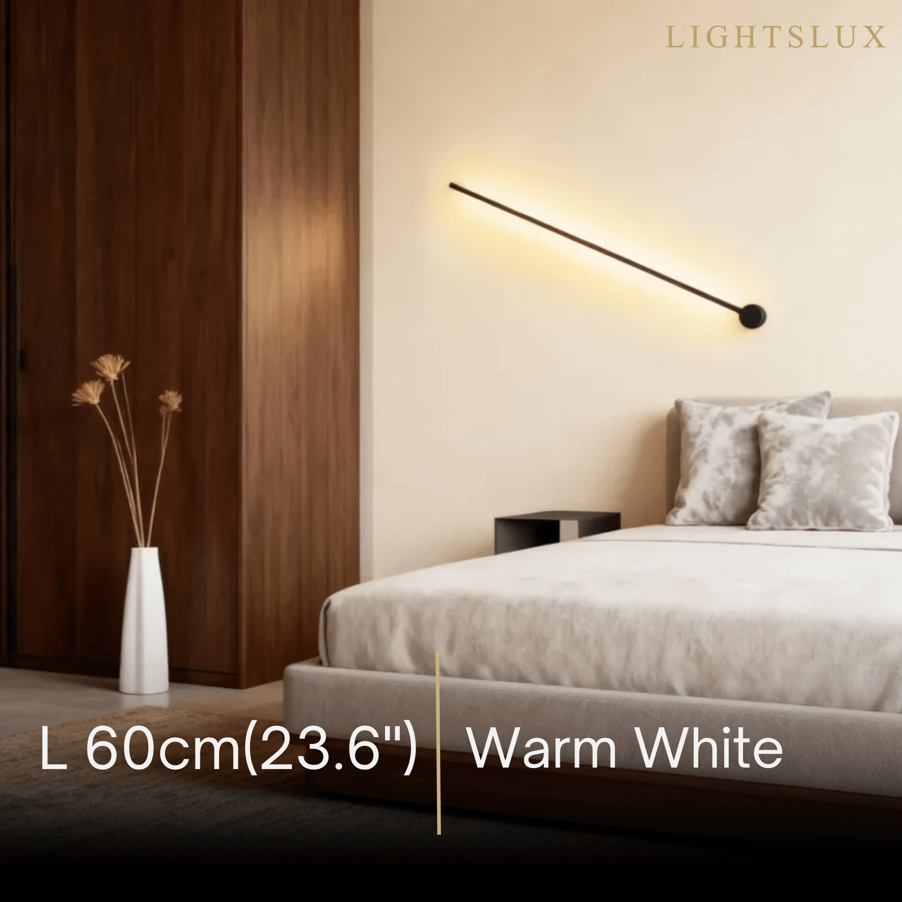 Minimalist LED Wall Lamp- Linear Light for Bedroom - Flindria
