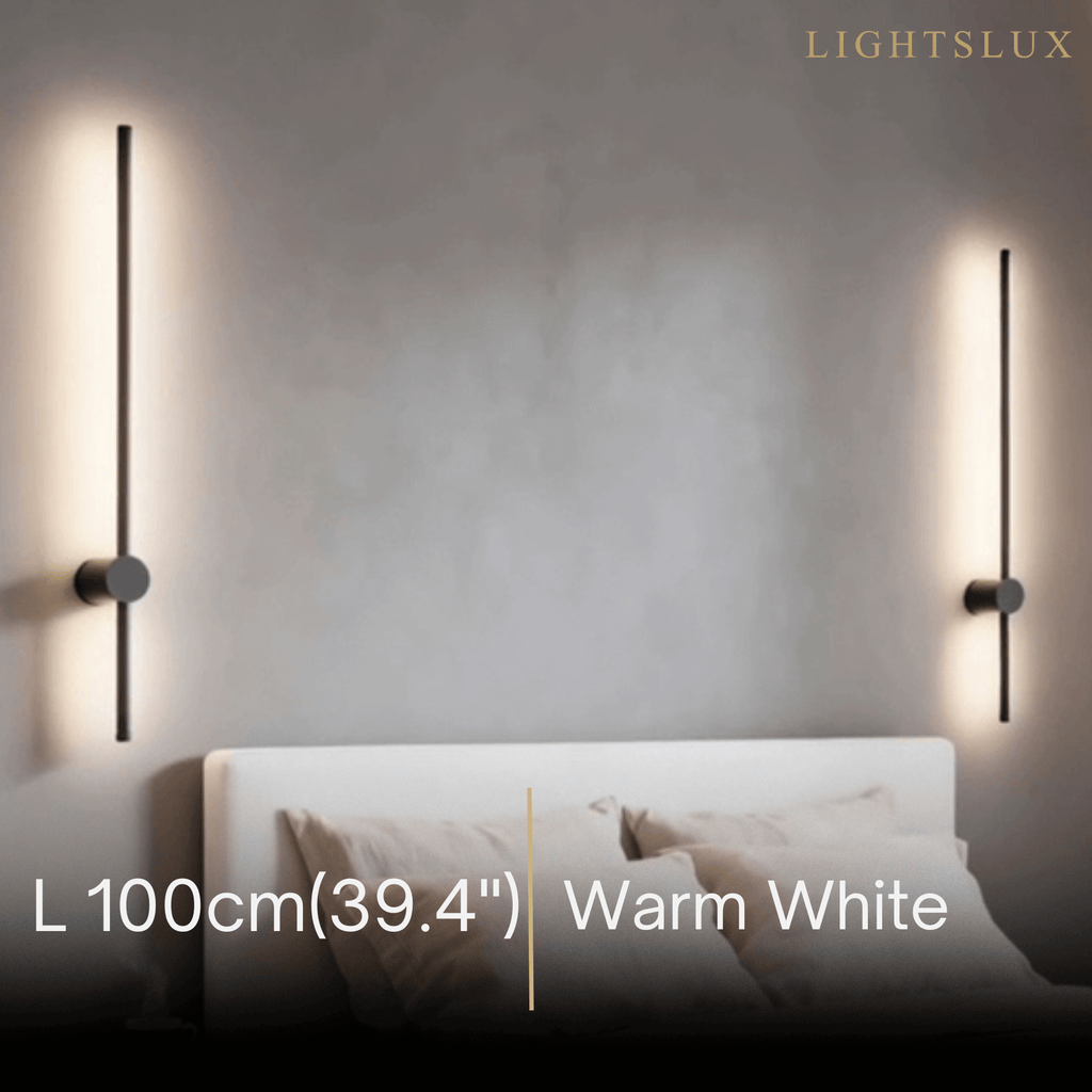 Minimalist LED Wall Lamp- Linear Light for Bedroom - Flindria