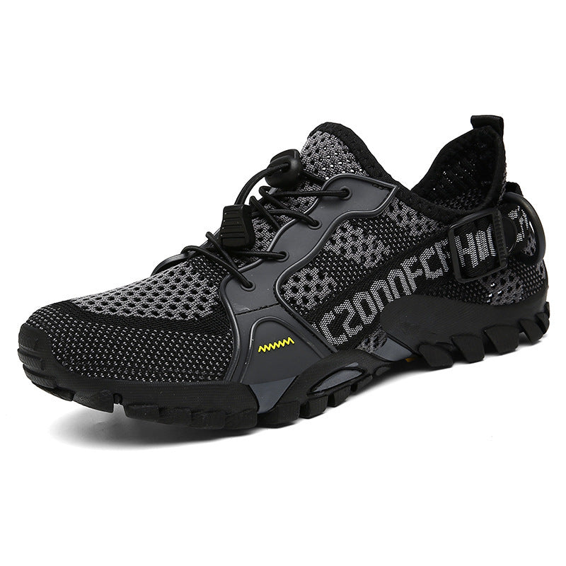 Atmungsaktive, wasserabweisende Wanderschuhe — gedämpfter Grip für Trails