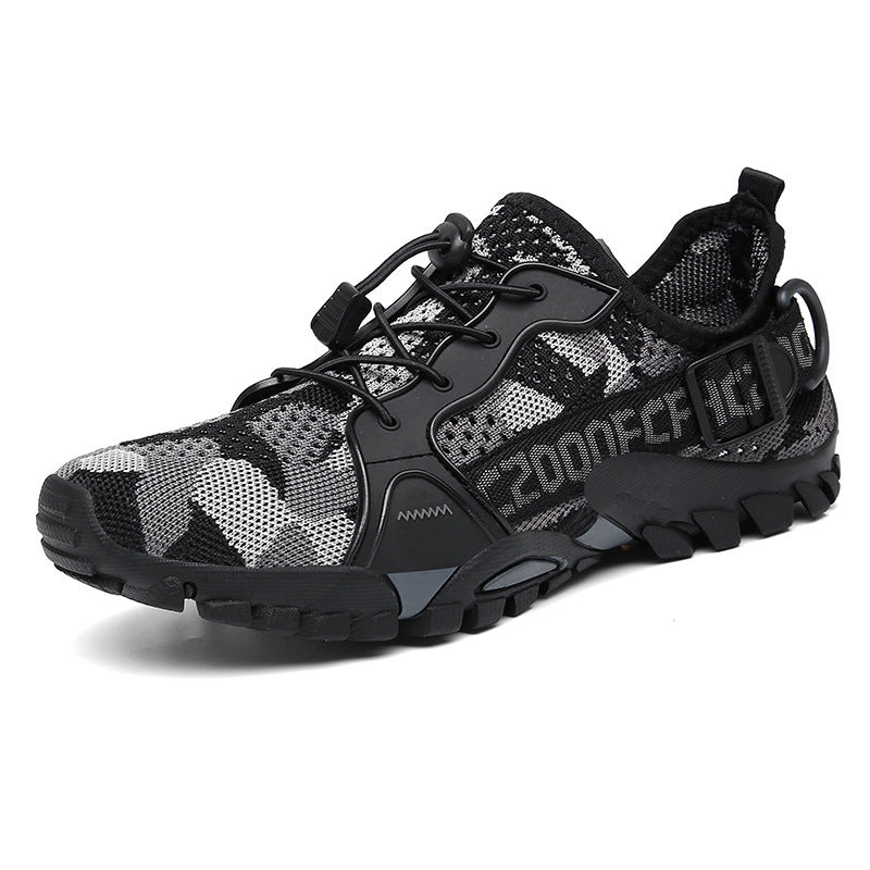 Atmungsaktive, wasserabweisende Wanderschuhe — gedämpfter Grip für Trails