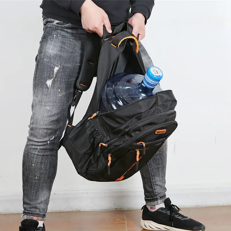 Urb Vanguard Waterproof Oxford Backpack — Slim Design for Men