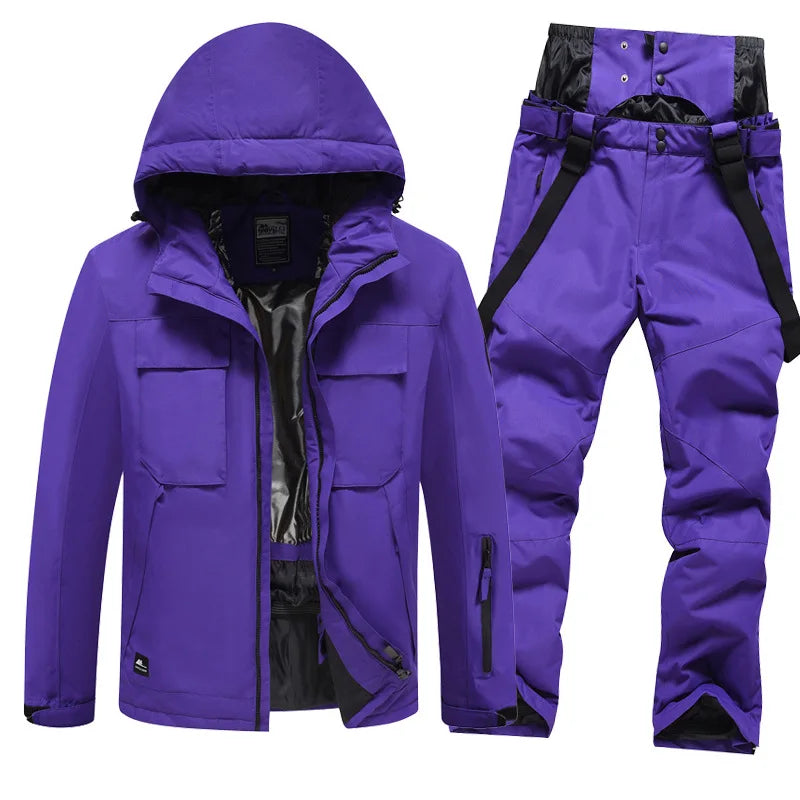 Vanntett skidress for menn og kvinner — varm snowboarddress