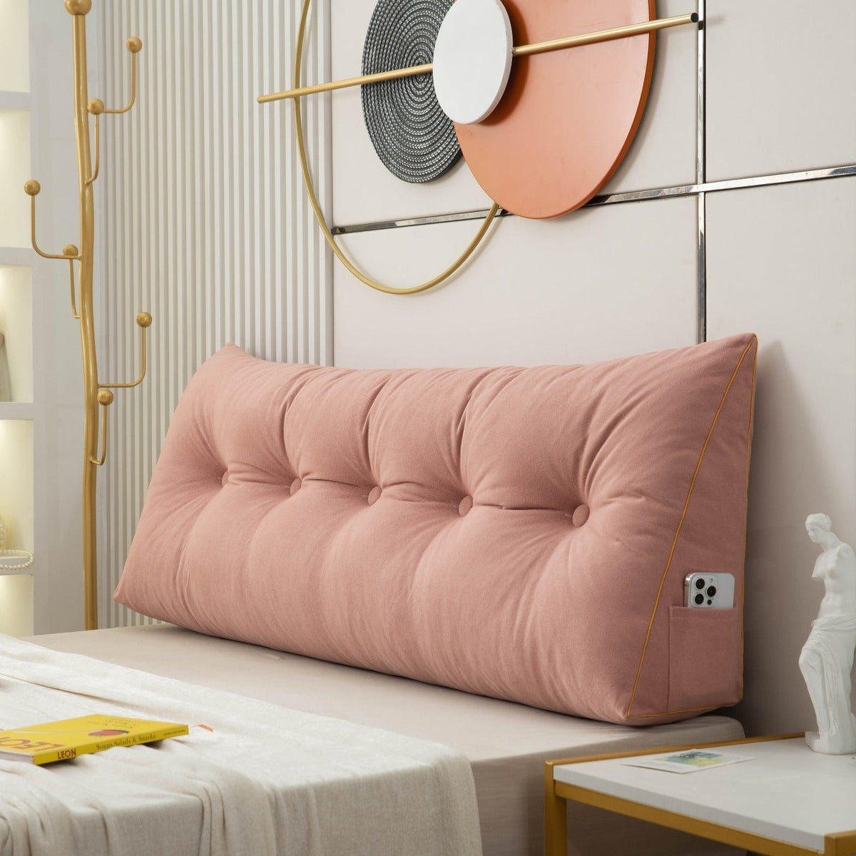 Oreiller cale de luxe et chic - Soutien ergonomique du dos et du cou
