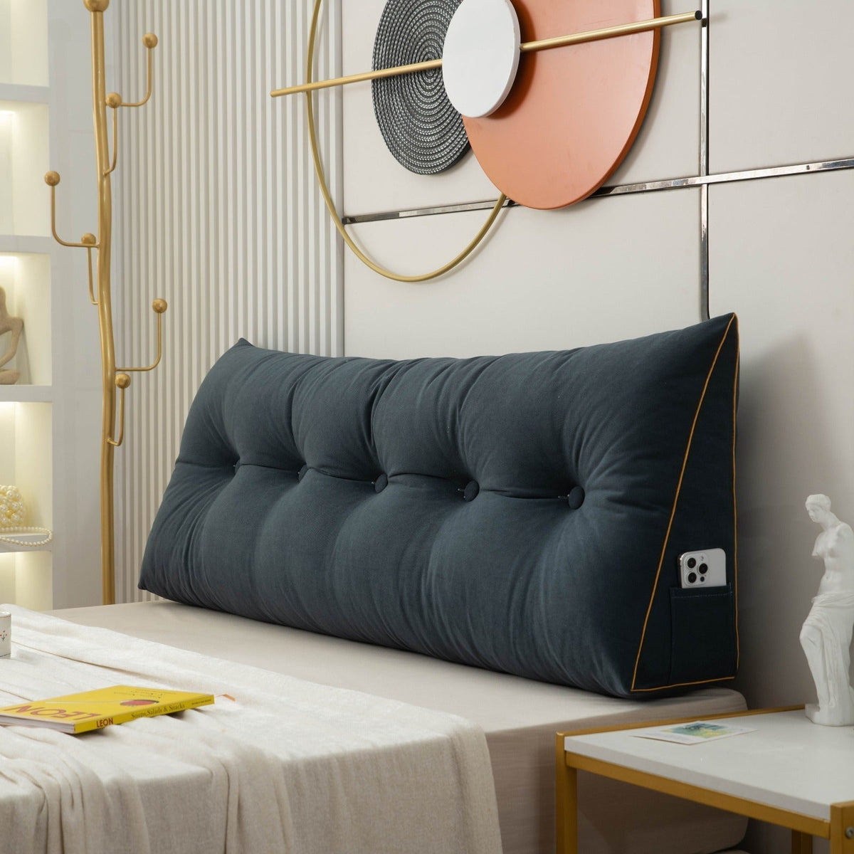 Oreiller cale de luxe et chic - Soutien ergonomique du dos et du cou