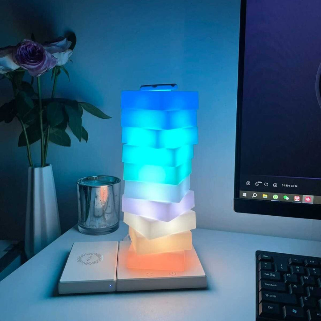 NovaGlow LED-lámpa — állítható hangulatvilágítás, vezeték nélküli töltő