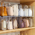 Organizer-Regale aus transparentem Acrylkunststoff für Handtaschen — Platzsparend