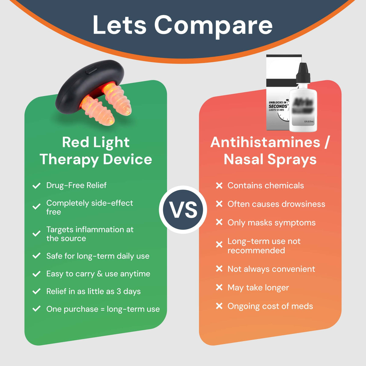 NexNose Red Light Nasal Device — Compact Design, Targeted Therapy