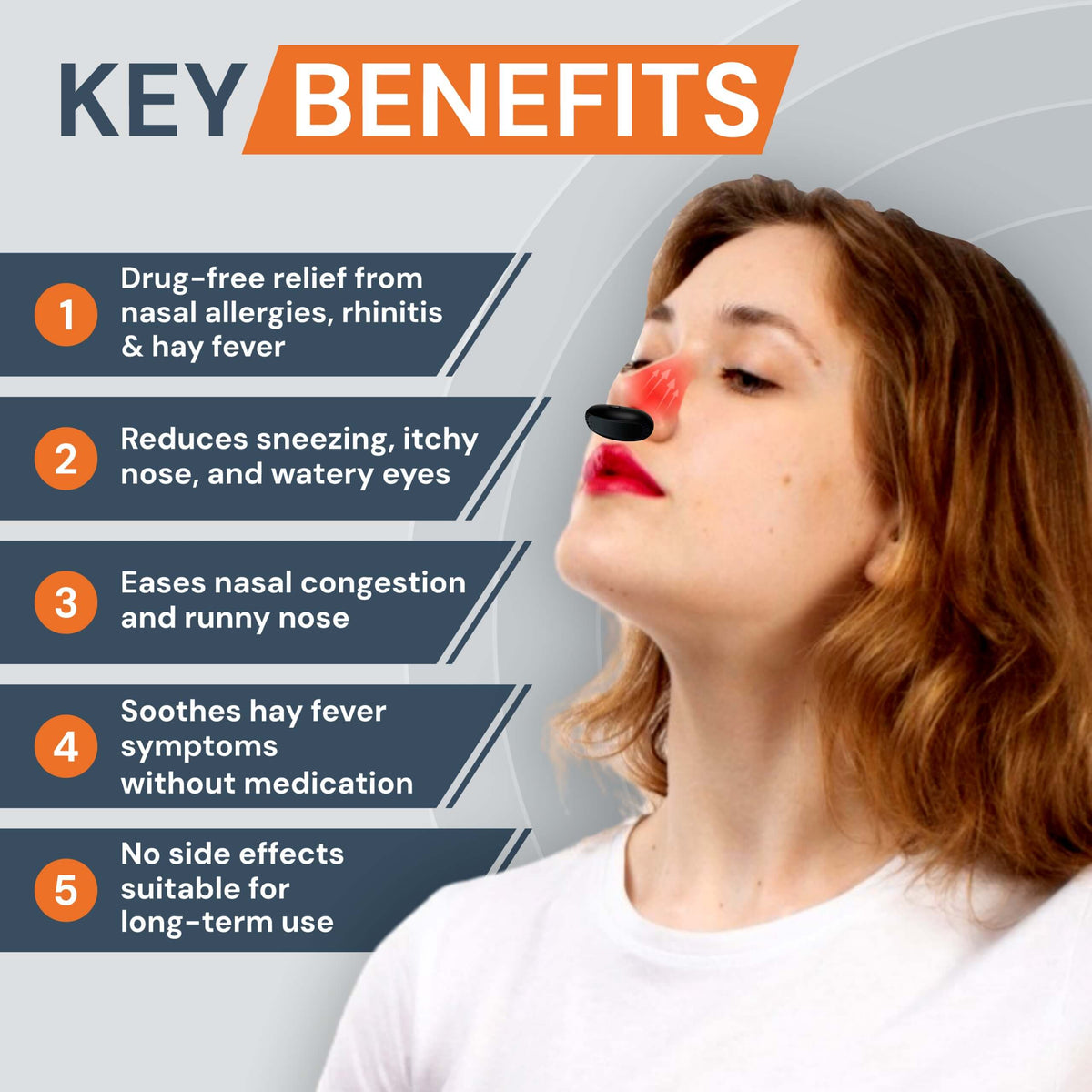 NexNose Red Light Nasal Device — Compact Design, Targeted Therapy