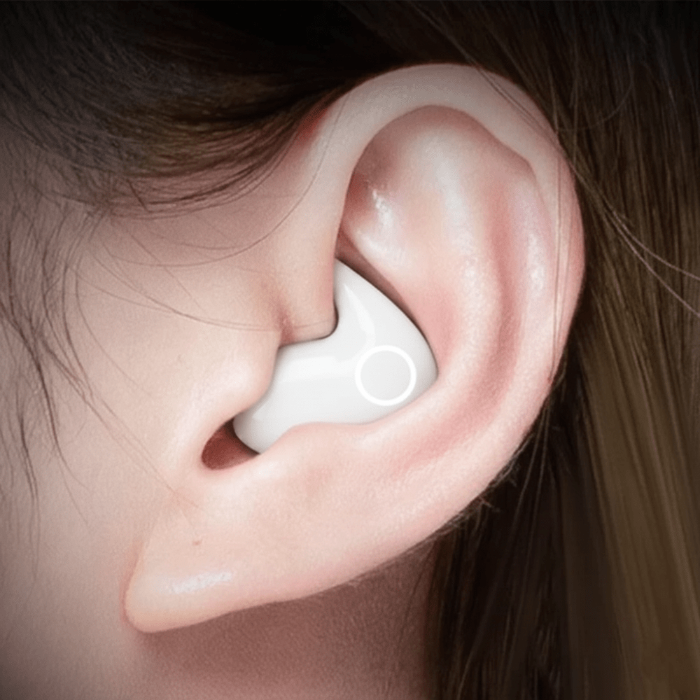 Auriculares Bluetooth intra-auriculares à prova de água com cancelamento ativo de ruído