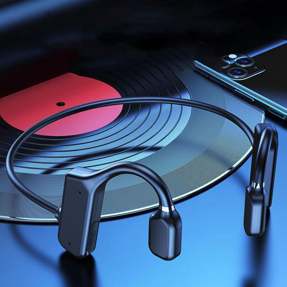 سماعات رأس لاسلكية بتوصيل عظمي من Sonicflow — صوت مفتوح الأذن